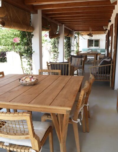 sublime dining table in villa rachel