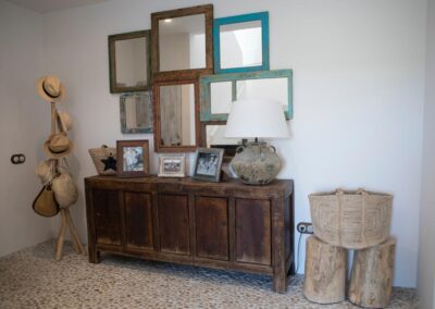 charming details of mirrors in formentera