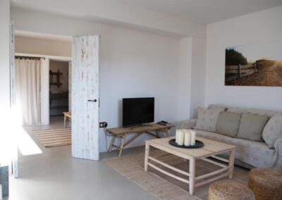 spaceful first living room in villa rachel formentera