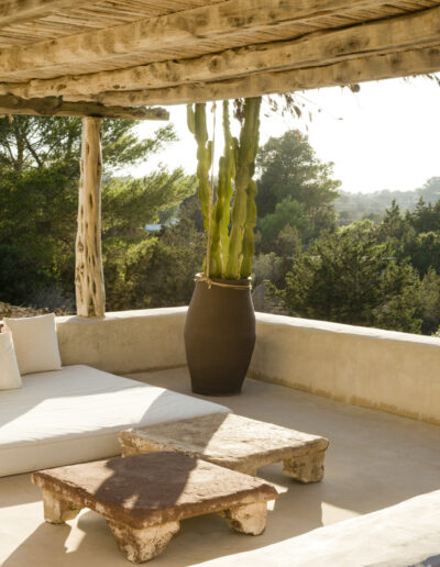 relaxing on the rooftop of Villa Carlos for rent in formentera cap de barberia