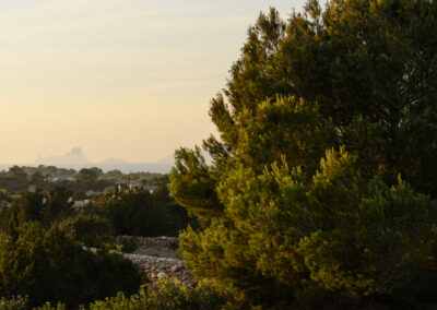 stunning sunset in the nature of Villa Carlos for rent in formentera