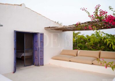 rooftop of villa casanita, the most beautiful property for rent in formentera island, located in sant francesc